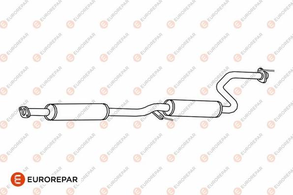 EUROREPAR E12805N - Vidējais izpl. gāzu trokšņa slāpētājs www.autospares.lv