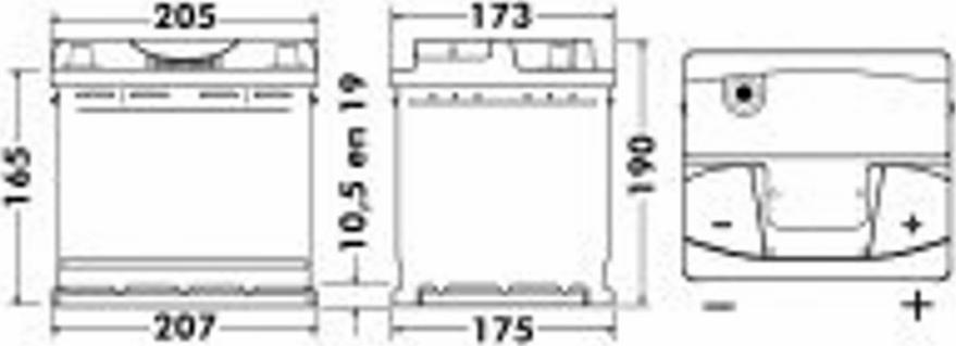 Exide 451 00 - Startera akumulatoru baterija www.autospares.lv