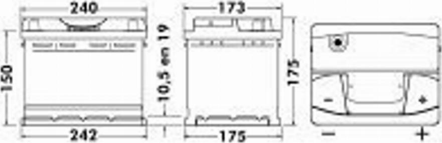 Exide 460 00 - Startera akumulatoru baterija autospares.lv