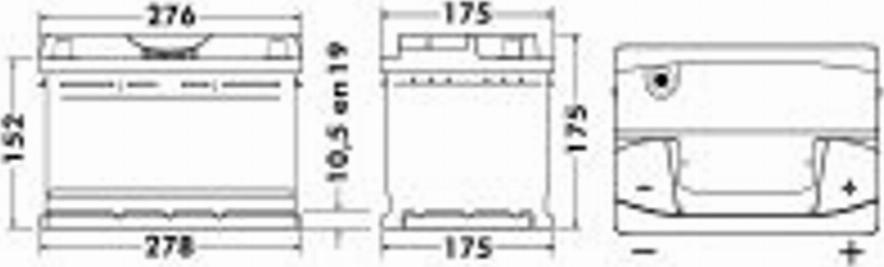 Exide 468 00 - Startera akumulatoru baterija autospares.lv