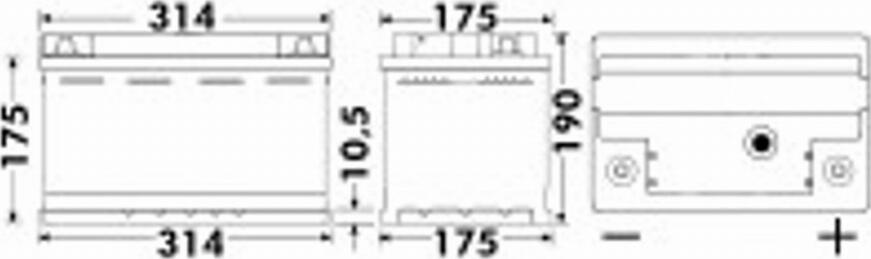 Exide 580 35 - Startera akumulatoru baterija autospares.lv