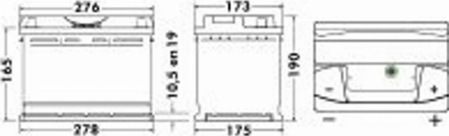 Exide 574 12 - Startera akumulatoru baterija www.autospares.lv