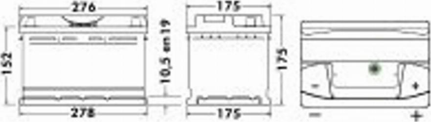 Exide 571 13 - Starter Battery www.autospares.lv