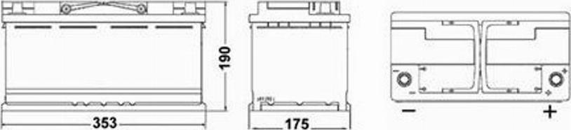 Exide AGM900 - Starter Battery www.autospares.lv