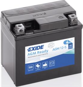 Exide AGM12-5 - Startera akumulatoru baterija www.autospares.lv