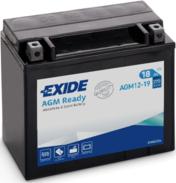 Exide AGM12-19 - Startera akumulatoru baterija www.autospares.lv