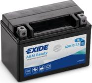 Exide AGM12-7.5 - Startera akumulatoru baterija www.autospares.lv