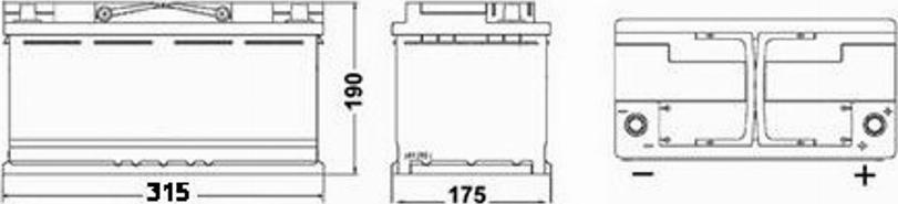 Exide AGM800 - Стартерная аккумуляторная батарея, АКБ www.autospares.lv