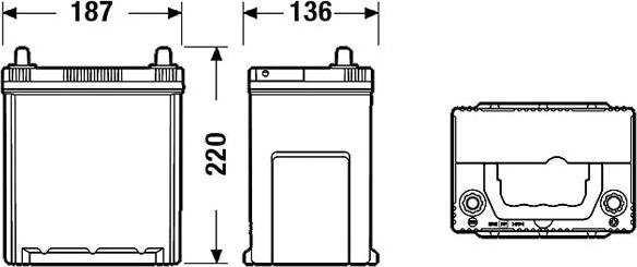 Exide EA406 - Startera akumulatoru baterija www.autospares.lv