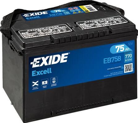 Exide EB708 - Startera akumulatoru baterija www.autospares.lv