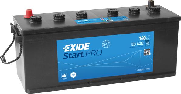 Exide EG1402 - Startera akumulatoru baterija www.autospares.lv