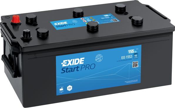 Exide EG1553 - Startera akumulatoru baterija autospares.lv