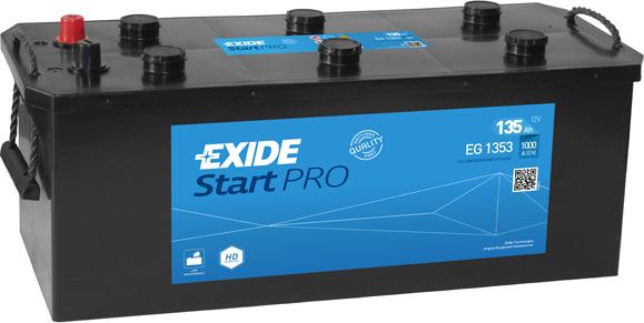 Exide EG1353 - Startera akumulatoru baterija autospares.lv