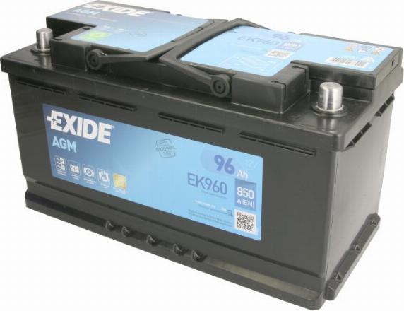 Exide EK960 - Startera akumulatoru baterija www.autospares.lv