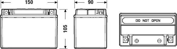 Exide EK091 - Startera akumulatoru baterija www.autospares.lv