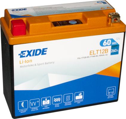 Exide ELT12B - Startera akumulatoru baterija www.autospares.lv