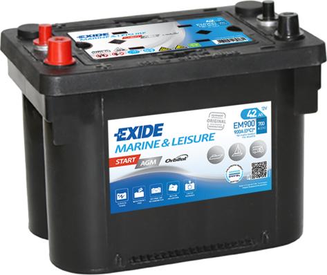 Exide EM900 - Startera akumulatoru baterija www.autospares.lv