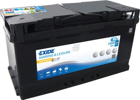 Exide EQ800 - Startera akumulatoru baterija www.autospares.lv