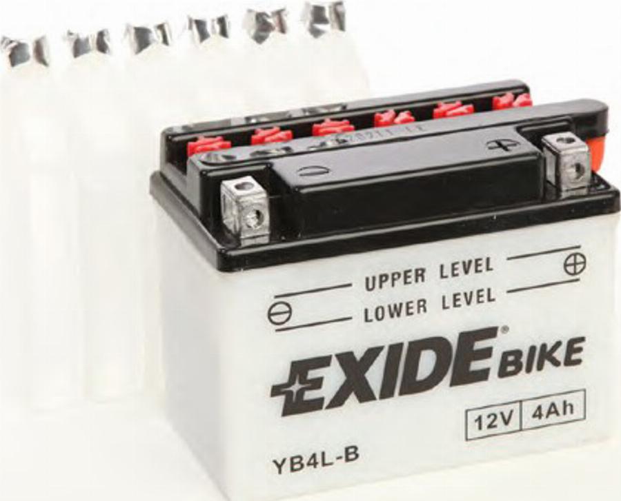 Exide YB4L-B - Startera akumulatoru baterija www.autospares.lv