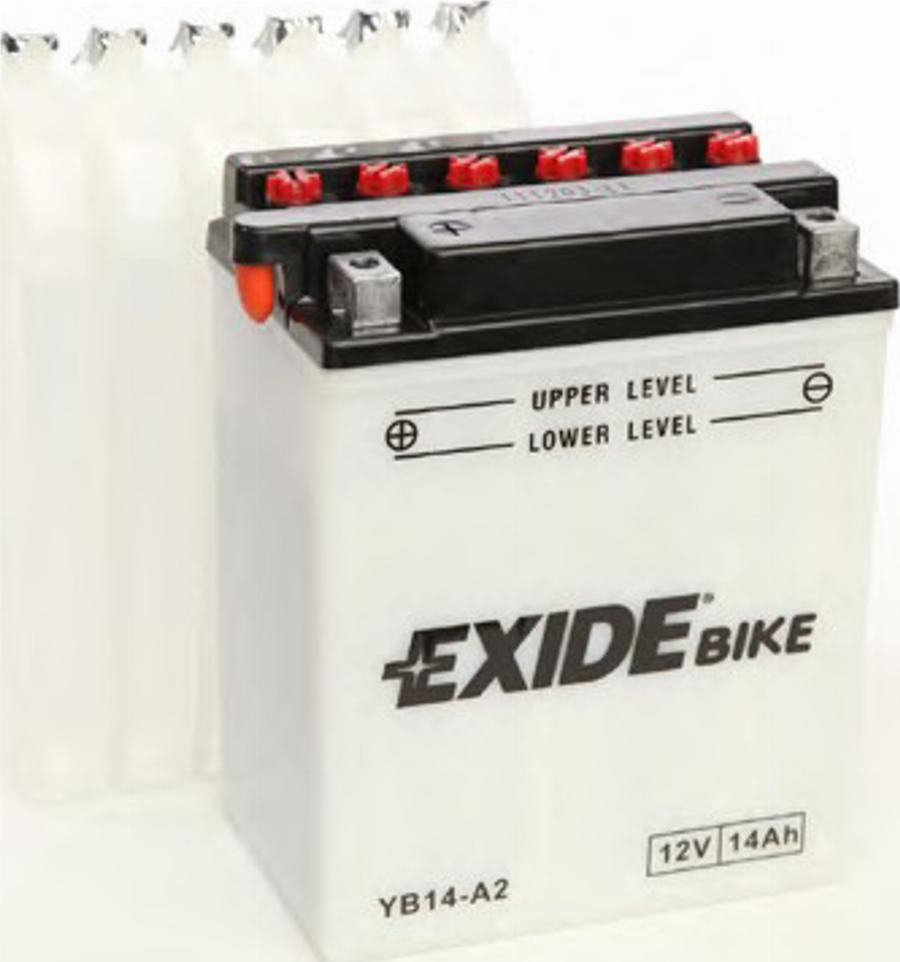 Exide YB14A2 - Startera akumulatoru baterija www.autospares.lv