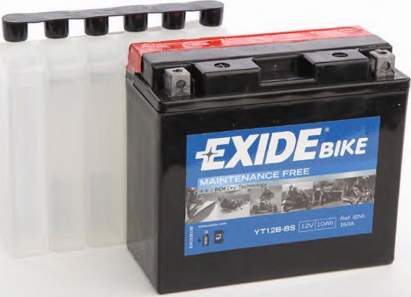 Exide YT12B-BS - Startera akumulatoru baterija www.autospares.lv