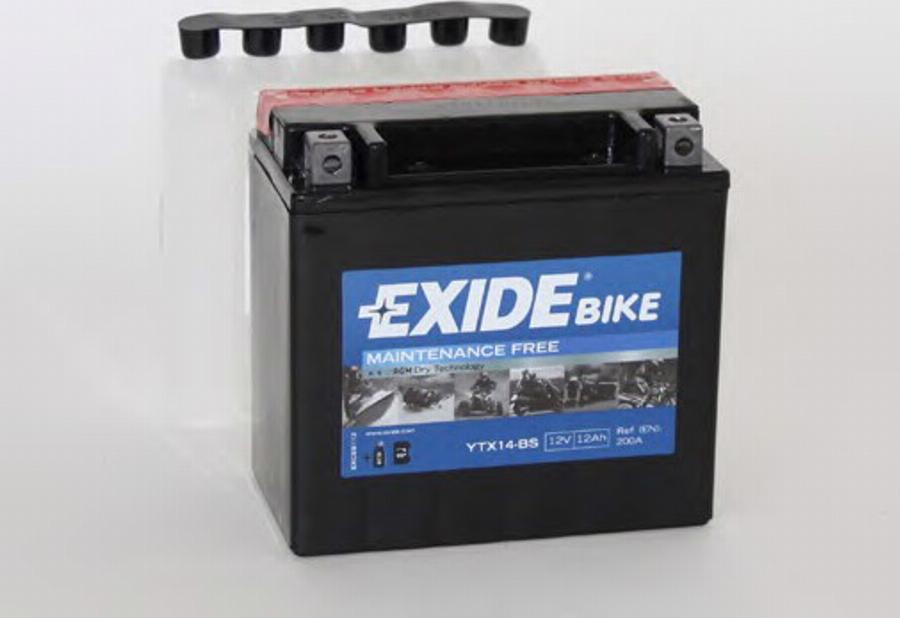 Exide YTX14BS - Starteris www.autospares.lv