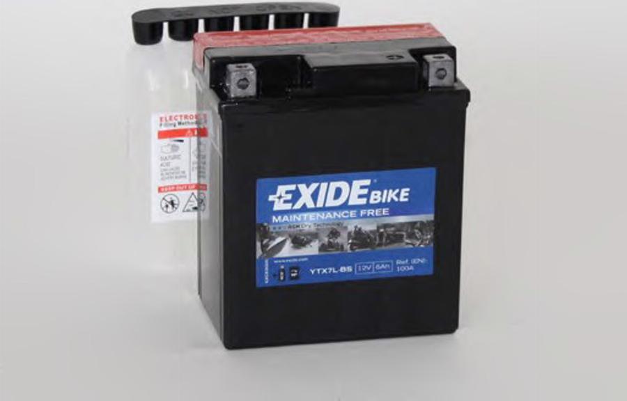 Exide YTX7L-BS - Startera akumulatoru baterija www.autospares.lv