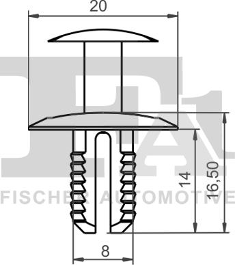 FA1 11-20012.25 - Moldings / aizsarguzlika www.autospares.lv