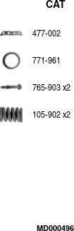 FA1 MD000496 - Kolektora katalizators www.autospares.lv