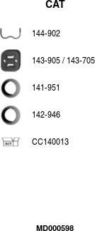 FA1 MD000598 - Katalizators www.autospares.lv