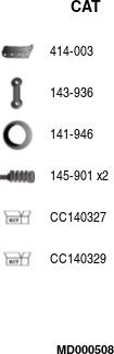 FA1 MD000508 - Kolektora katalizators www.autospares.lv