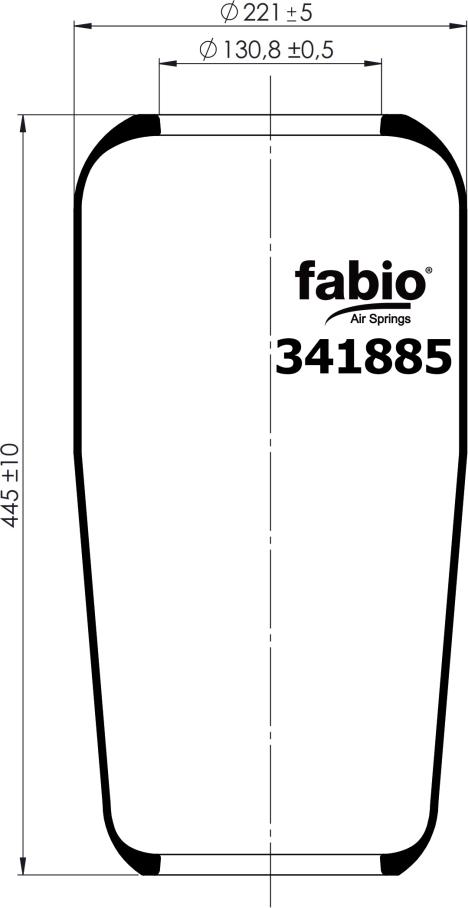 Fabio 341885 - Pneimoatsperes spilvens, Pneimopiekare www.autospares.lv