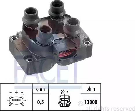 FACET 9.6263 - Aizdedzes spole autospares.lv