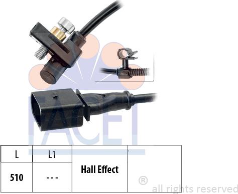 FACET 9.0446 - Impulsu devējs, Kloķvārpsta www.autospares.lv