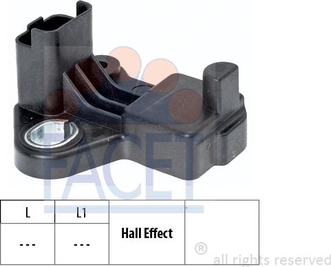 FACET 9.0458 - Impulsu devējs, Kloķvārpsta www.autospares.lv