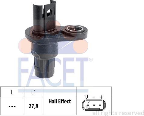 FACET 9.0523 - Devējs, Griešanās ātrums www.autospares.lv