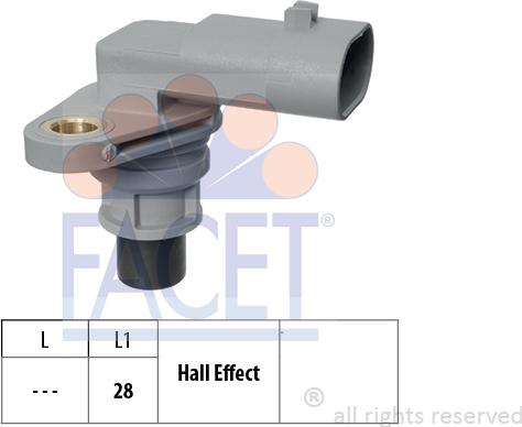 FACET 9.0626 - Devējs, Sadales vārpstas stāvoklis www.autospares.lv