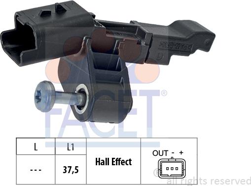 FACET 9.0806 - Impulsu devējs, Kloķvārpsta www.autospares.lv