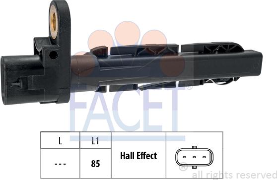 FACET 9.0828 - Sensor, crankshaft pulse www.autospares.lv