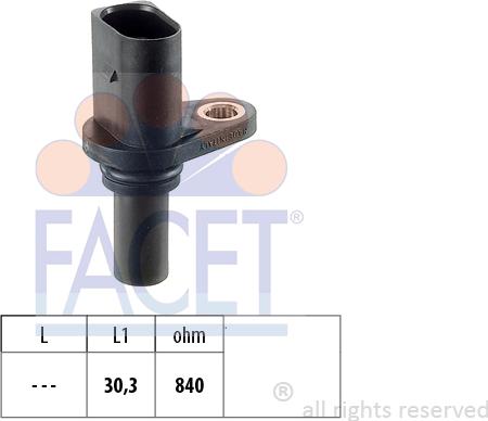 FACET 9.0221 - Rotācijas frekvences devējs, Automātiskā pārnesumkārba www.autospares.lv