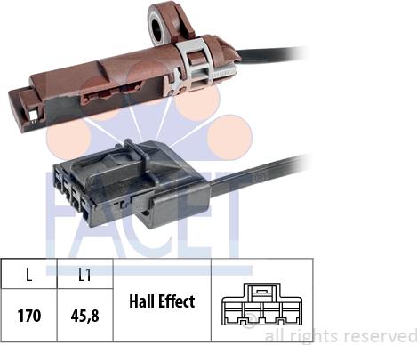 FACET 9.0798 - Devējs, Griešanās ātrums www.autospares.lv