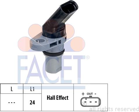 FACET 9.0778 - Devējs, Griešanās ātrums www.autospares.lv