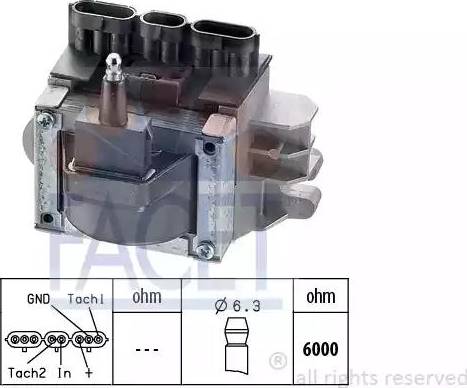 FACET 9.8104 - Aizdedzes spole autospares.lv