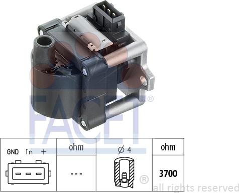 FACET 9.8114 - Ignition Coil www.autospares.lv