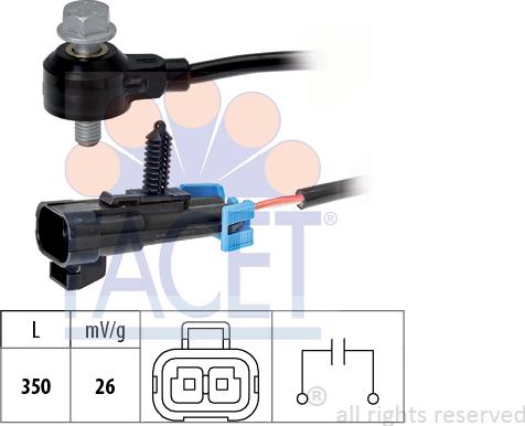 FACET 9.3093 - Detonācijas devējs www.autospares.lv