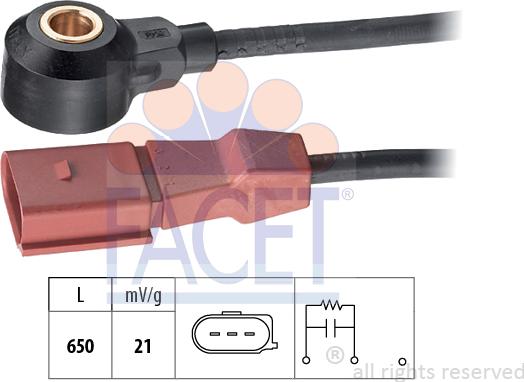 FACET 9.3046 - Detonācijas devējs www.autospares.lv