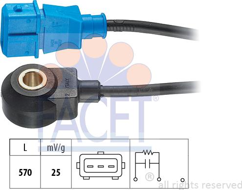 FACET 9.3054 - Detonācijas devējs www.autospares.lv