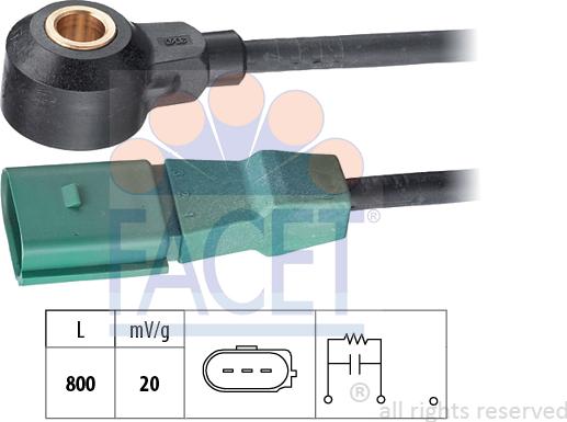 FACET 9.3060 - Detonācijas devējs www.autospares.lv