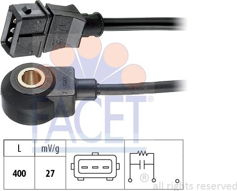 FACET 9.3002 - Detonācijas devējs www.autospares.lv