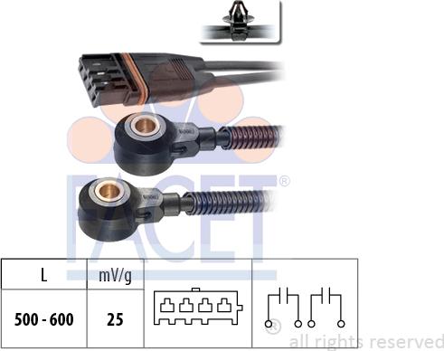 FACET 9.3193 - Detonācijas devējs www.autospares.lv